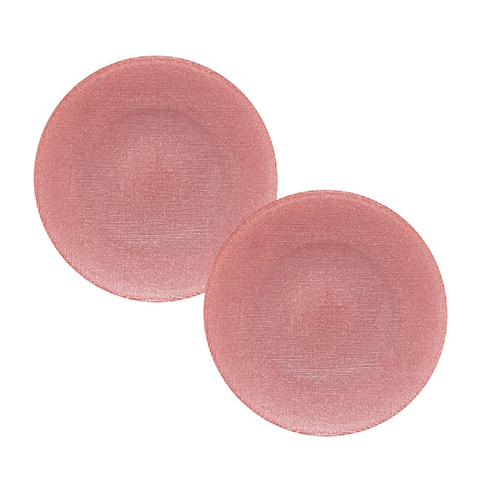 Vetro Felice ヴェトロ フェリーチェ グリッター プレート 17cm ヴィンテージローズピンク 323917B G165 ペア