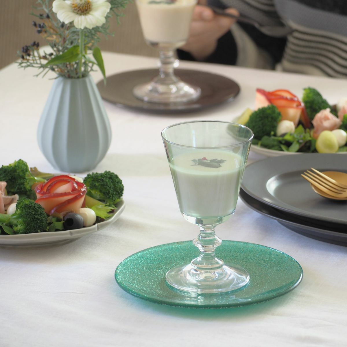 Vetro Felice ヴェトロ フェリーチェ ステラ グラス グリーン 190ml ペア
