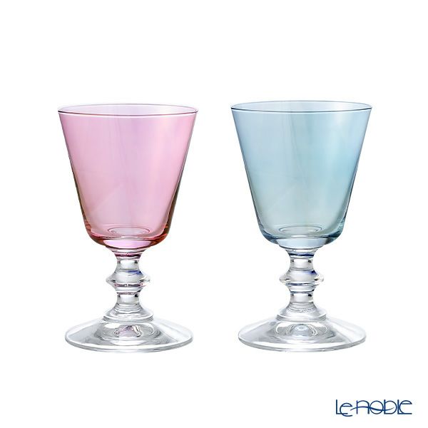 Vetro Felice ヴェトロ フェリーチェ ステラ グラス ブルー＆ピンク 190ml ペア