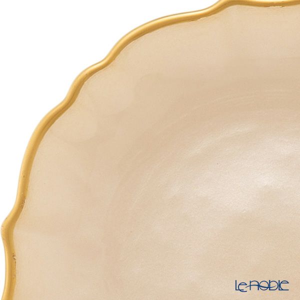 Vetro Felice ヴェトロ フェリーチェ パールクイーン プレート 16cm イエロー 4枚セット