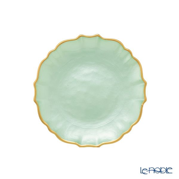 Vetro Felice ヴェトロ フェリーチェ パールクイーン プレート 16cm グリーン 4枚セット