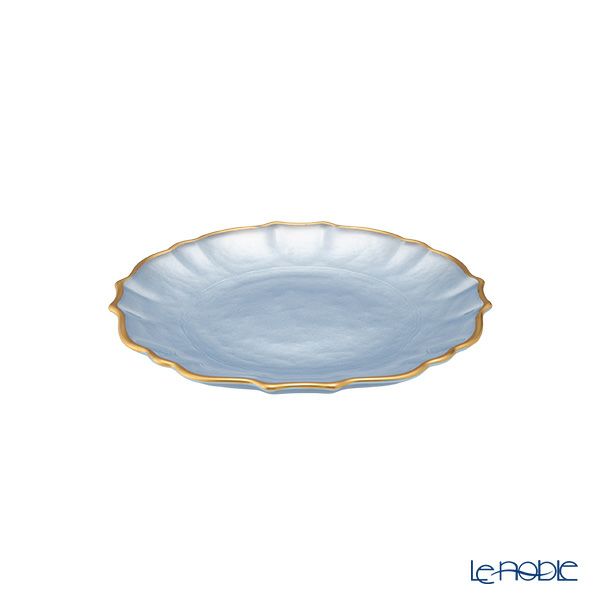 Vetro Felice ヴェトロ フェリーチェ パールクイーン プレート 16cm ブルー 4枚セット