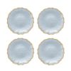 Vetro Felice ヴェトロ フェリーチェ パールクイーン プレート 16cm ブルー 4枚セット