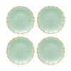 Vetro Felice ヴェトロ フェリーチェ パールクイーン プレート 21cm グリーン 4枚セット