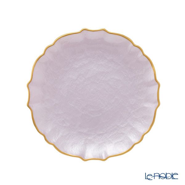 Vetro Felice ヴェトロ フェリーチェ パールクイーン プレート 21cm ライラック 4枚セット