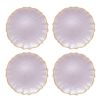 Vetro Felice ヴェトロ フェリーチェ パールクイーン プレート 27cm ライラック 4枚セット