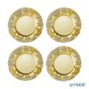 Vetro Felice ヴェトロ フェリーチェ スノー プレート 22cm ゴールド 4枚セット