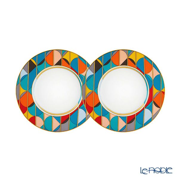 ポルトガル食器 ヴィスタ アレグレ Futurismo フューチャリズム サイドプレート 18.5cm ペア