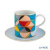 ポルトガル食器 ヴィスタ アレグレ Futurismo フューチャリズム ティーカップ＆ソーサー 295ml ペア