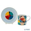ポルトガル食器 ヴィスタ アレグレ Futurismo フューチャリズム ティーカップ＆ソーサー 295ml ペア