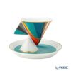 ポルトガル食器 ヴィスタ アレグレ Futurismo フューチャリズム コーヒーカップ＆ソーサー 80ml ペア デミタス／エスプレッソ