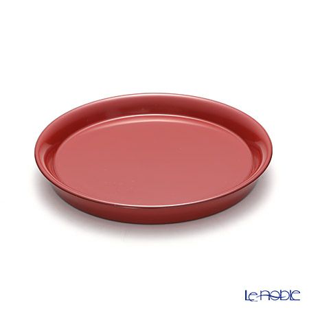 【伝統工芸】輪島塗 プレート／コースター 黒＆赤 ペア