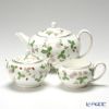 ウェッジウッド（Wedgwood） ワイルドストロベリー 3点セット（ティーポット、シュガー、クリーマー L）
