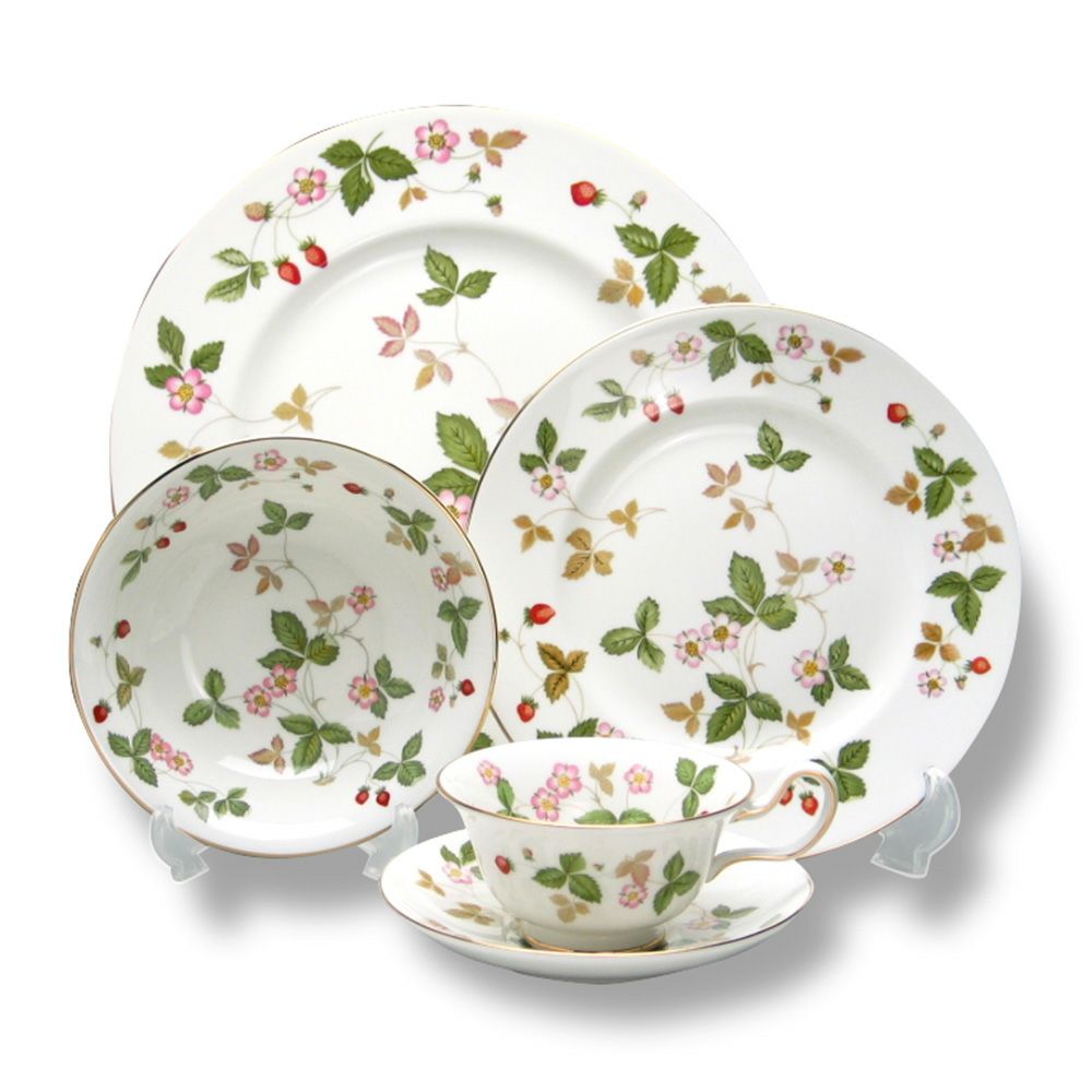 ウェッジウッド（Wedgwood） ワイルドストロベリー スターター4点セット（ピオニー）