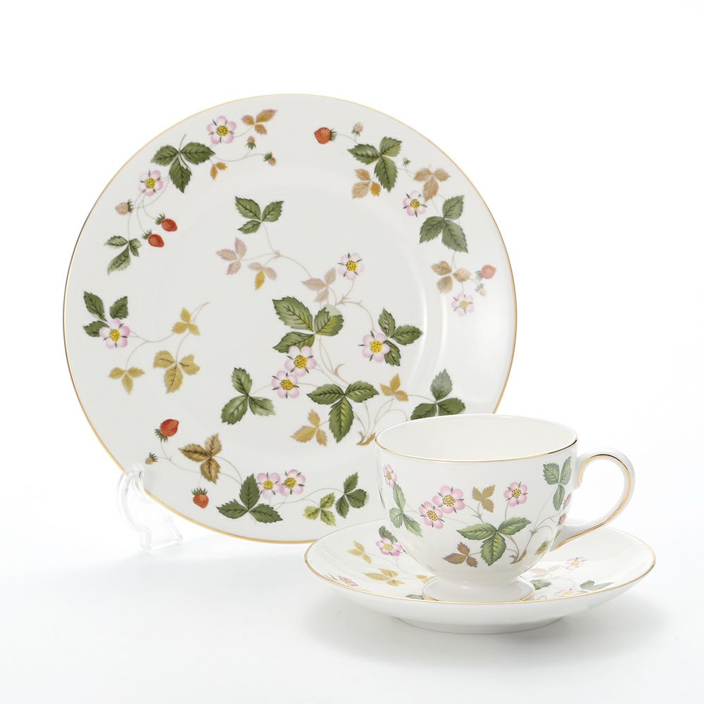 ウェッジウッド（Wedgwood） ワイルドストロベリー トリオセット（リー）