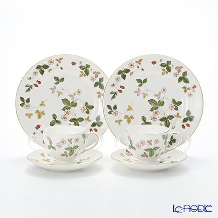 ウェッジウッド（Wedgwood） ワイルドストロベリー トリオセット（リー） ペア
