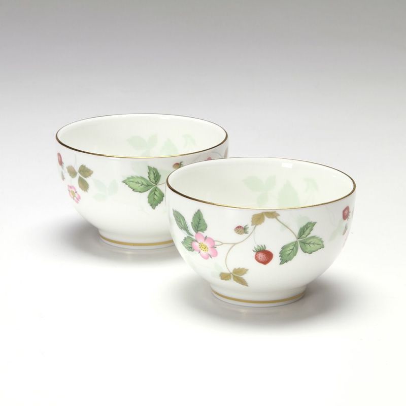 ウェッジウッド（Wedgwood） ワイルドストロベリー ジャパニーズティーカップ ペア