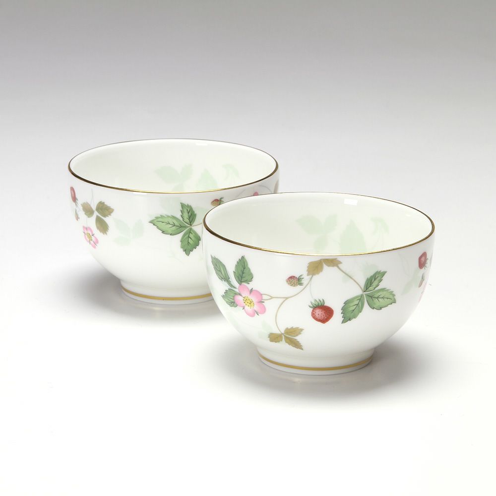 ウェッジウッド（Wedgwood） ワイルドストロベリー ジャパニーズティーカップ ペア