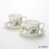 ウェッジウッド（Wedgwood） ワイルドストロベリー ティーカップ＆ソーサー（デルフィ） 200ml ペア