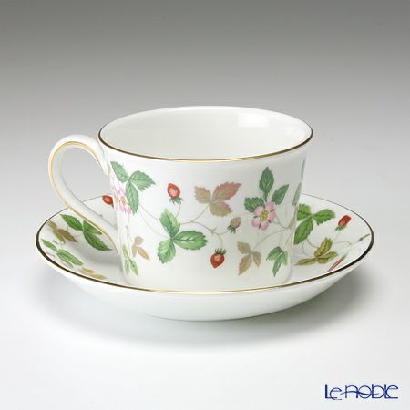 ウェッジウッド（Wedgwood） ワイルドストロベリー ティーカップ＆ソーサー（デルフィ） 200ml ペア