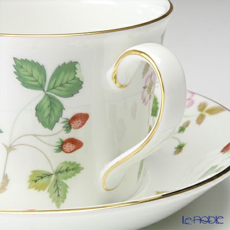ウェッジウッド（Wedgwood） ワイルドストロベリー ティーカップ＆ソーサー（デルフィ） 200ml ペア