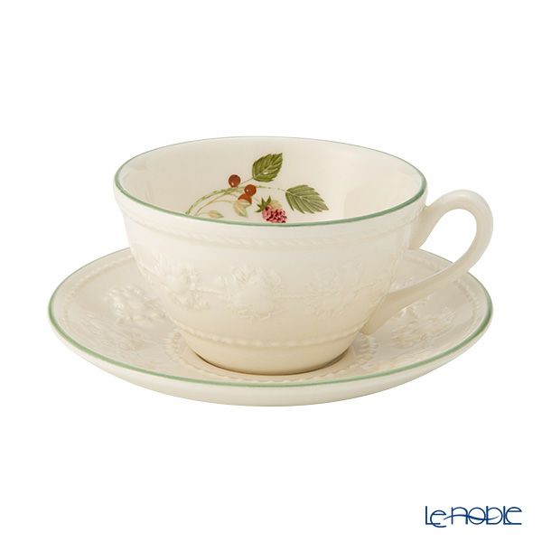 ウェッジウッド（Wedgwood） フェスティビティ ティーカップ＆ソーサー 160ml（ラズベリー） ペア 【ブランドボックス付】