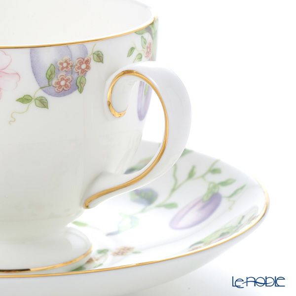 ウェッジウッド（Wedgwood） スウィートプラム ティーカップ＆ソーサー（リー）200ml ペア 【ブランドボックス付】
