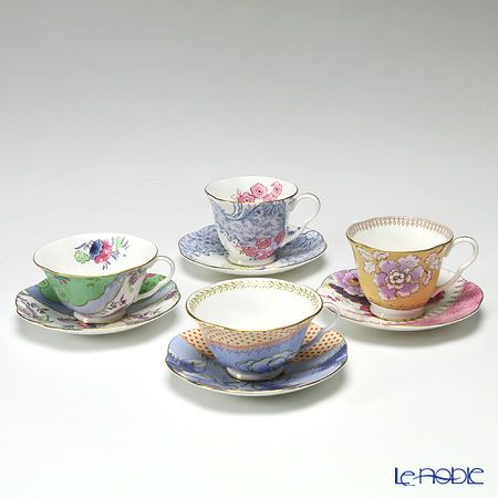 ウェッジウッド（Wedgwood） バタフライブルーム ティーカップ＆ソーサー 4客セット