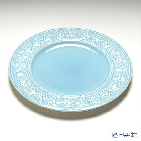 ウェッジウッド（Wedgwood） フェスティビティ プレート 27cm（アイボリー＆ブルー） ペア