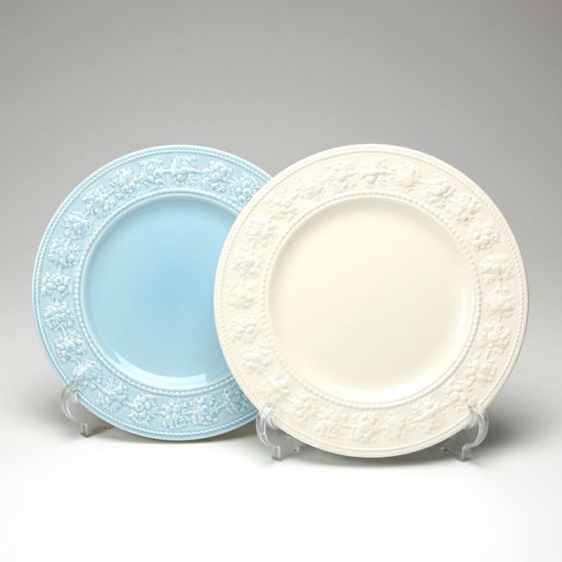 ウェッジウッド（Wedgwood） フェスティビティ プレート 27cm（アイボリー＆ブルー） ペア