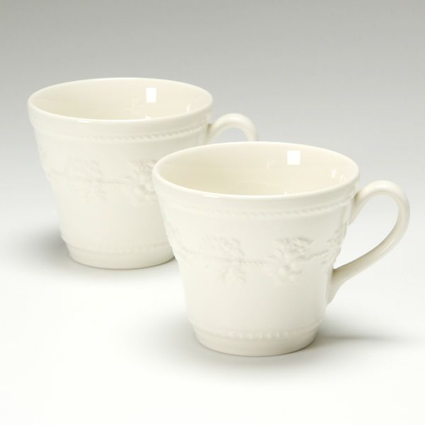 ウェッジウッド（Wedgwood） フェスティビティ マグ 350ml（アイボリー） ペア