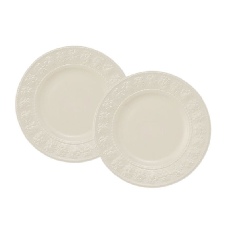 ウェッジウッド（Wedgwood） フェスティビティ プレート 21cm（アイボリー） ペア