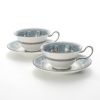 ウェッジウッド（Wedgwood） フロレンティーン ターコイズ ティーカップ＆ソーサー（ピオニー） 200ml ペア 【ブランドボックス付】