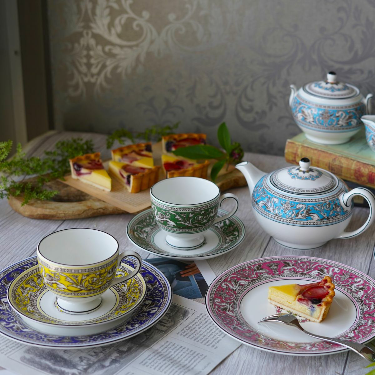 ウェッジウッド（Wedgwood） フロレンティーン シトロン トリオセット リー