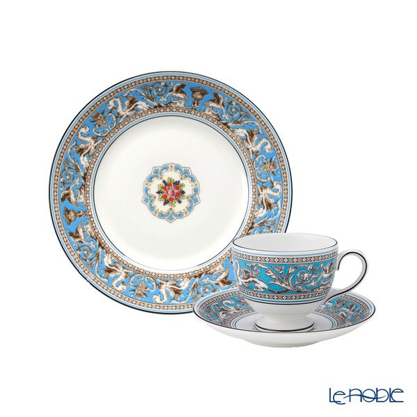ウェッジウッド（Wedgwood） フロレンティーン ターコイズ トリオセット リー NEW