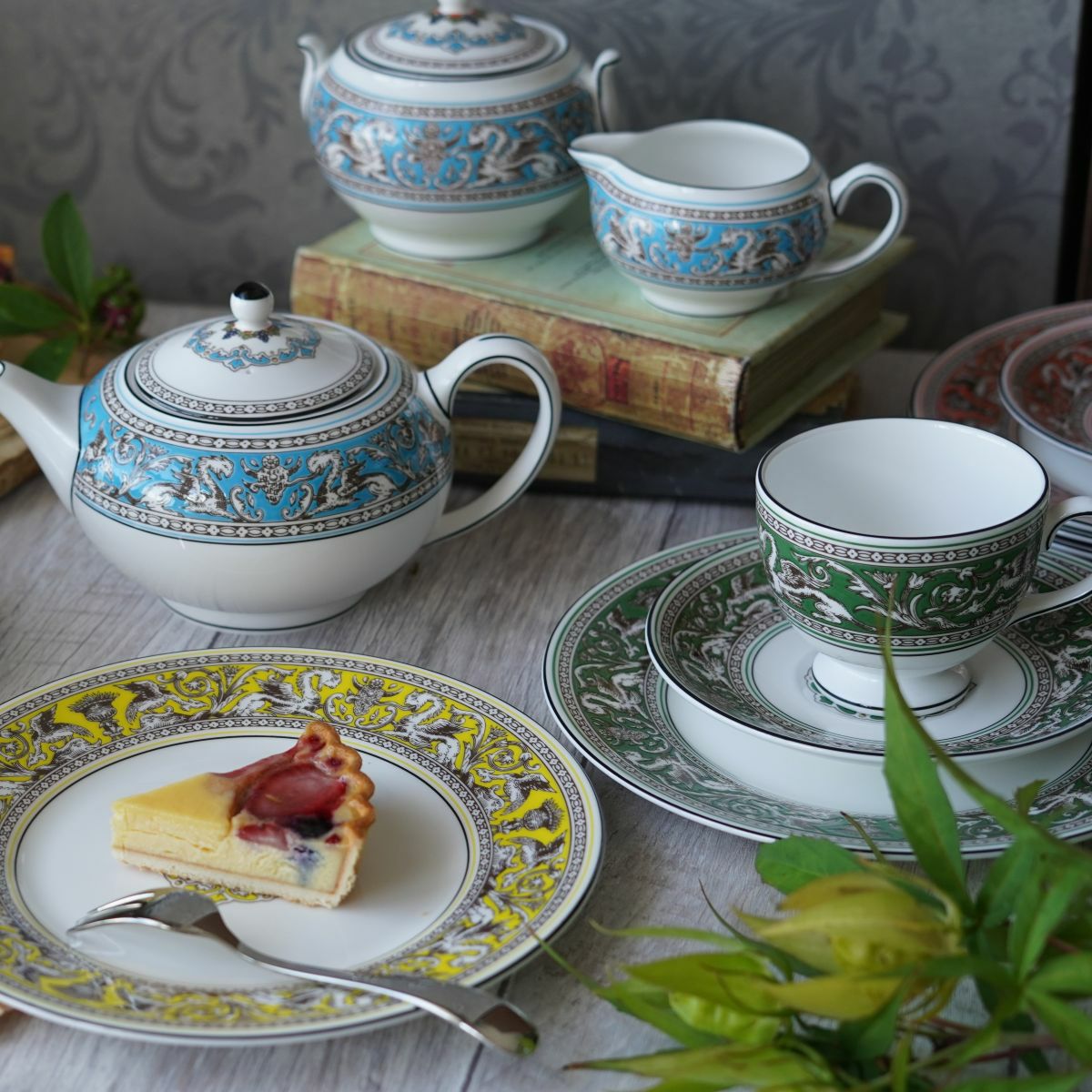 ウェッジウッド（Wedgwood） フロレンティーン ヴェルデ トリオセット リー