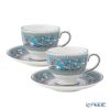 ウェッジウッド（Wedgwood） フロレンティーン ターコイズ ティーカップ＆ソーサー（リー）200ml ペア NEW