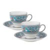 ウェッジウッド（Wedgwood） フロレンティーン ターコイズ ティーカップ＆ソーサー（リー）200ml ペア NEW