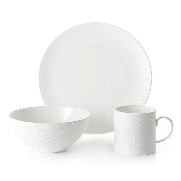 ウェッジウッド（Wedgwood） ジオ マグ 300ml ＆ プレート 24cm ＆ ボウル 16cm 3点セット