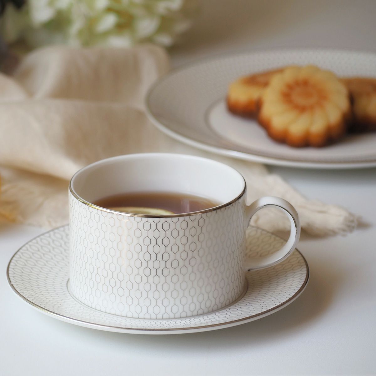 ウェッジウッド（Wedgwood） ジオ プラチナ トリオセット ティー