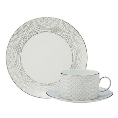 ウェッジウッド（Wedgwood） ジオ プラチナ トリオセット ティー ペア