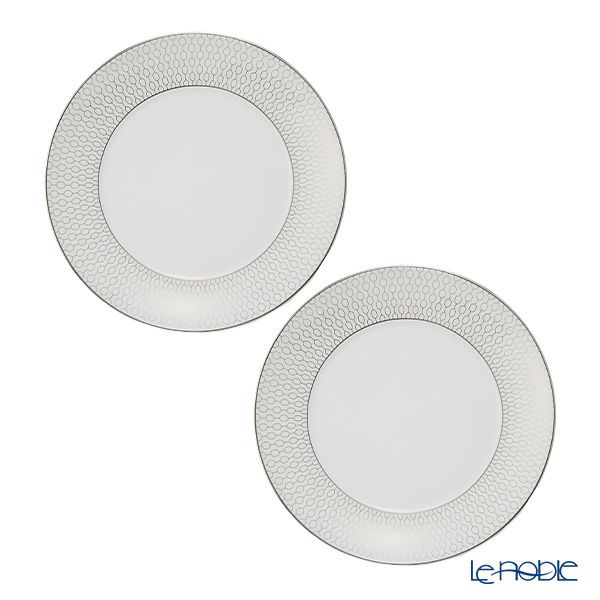 ウェッジウッド（Wedgwood） ジオ プラチナ プレート 17cm ペア