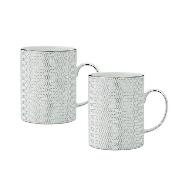ウェッジウッド（Wedgwood） ジオ プラチナ マグカップ 350ml ペア