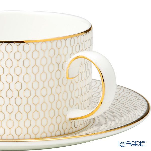 ウェッジウッド（Wedgwood） ジオ ゴールド ティーカップ＆ソーサー 250ml ペア