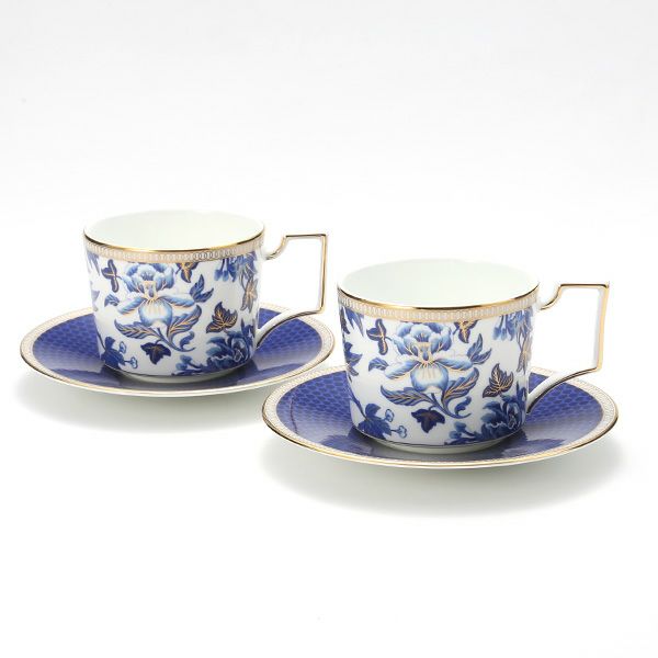 ウェッジウッド（Wedgwood） ハイビスカス ティーカップ＆ソーサー ペア 【ブランドボックス付】