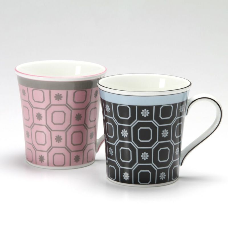 ウェッジウッド（Wedgwood） パラディオ マグ 300ml（ピンク＆ブルー） ペア