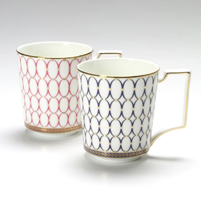 ウェッジウッド（Wedgwood） ルネッサンスゴールド マグ 300ml（ブルー