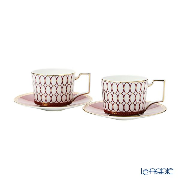 ウェッジウッド（Wedgwood） ルネッサンス レッド ティーカップ＆ソーサー 250ml ペア