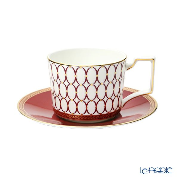 ウェッジウッド（Wedgwood） ルネッサンス レッド ティーカップ＆ソーサー 250ml ペア