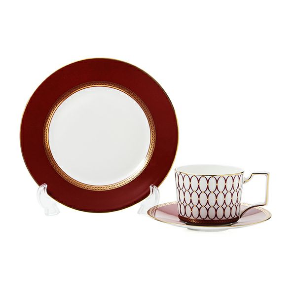 ウェッジウッド（Wedgwood） ルネッサンス レッド トリオセット